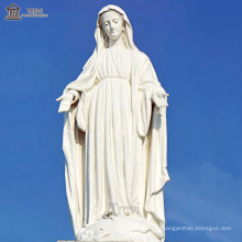 Factory Price Handcarved Natural Marble Mary Statue on Sale